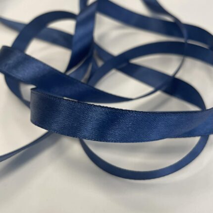Atlasinė juostelė 12mm, tamsiai mėlyna