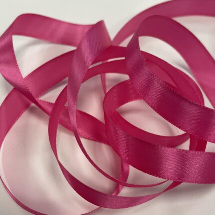 Atlasinė juostelė 15mm, tamsi rožinė