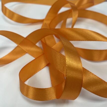 Atlasinė juostelė 15mm, oranžinė