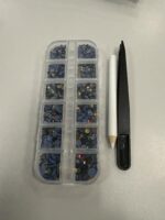 Hotfix kristalų akučių rinkinys, 2000 vnt. dėžutėje