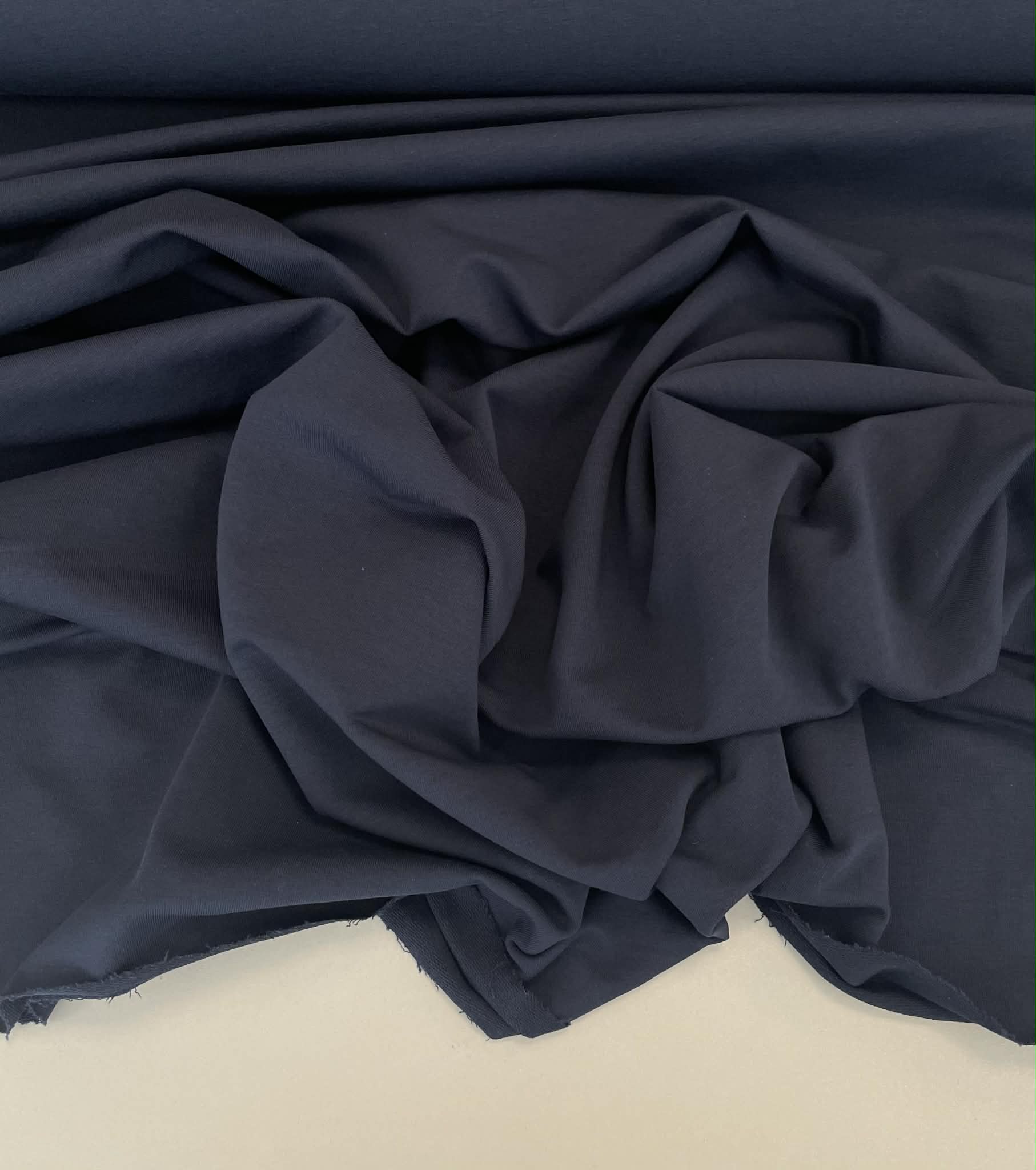 Kilpinis trikotažas MIDNIGHT BLUE, 240 g/m2 — trikotažas | Trys Pelėdos