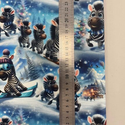 Kilpinis, skaitmeninės spaudos trikotažas Linksmi zebriukai