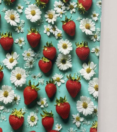 Kilpinis, skaitmeninės spaudos trikotažas Braškės