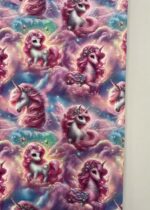 Kilpinis, skaitmeninės spaudos trikotažas Rožiniai vienaragiai