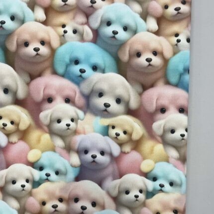 Kilpinis, skaitmeninės spaudos trikotažas Maži šuniukai