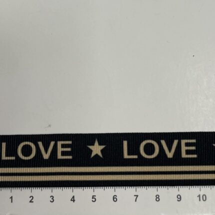 Dekoratyvinė juostelė, 25 mm LOVE