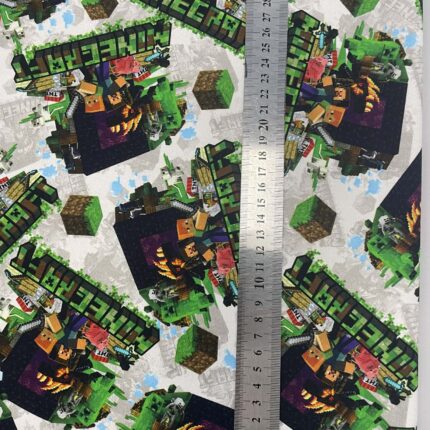 Kilpinis, skaitmeninės spaudos trikotažas Minecraft pilkas fonas