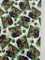 Kilpinis, skaitmeninės spaudos trikotažas Minecraft pilkas fonas — trikotažas | Trys Pelėdos