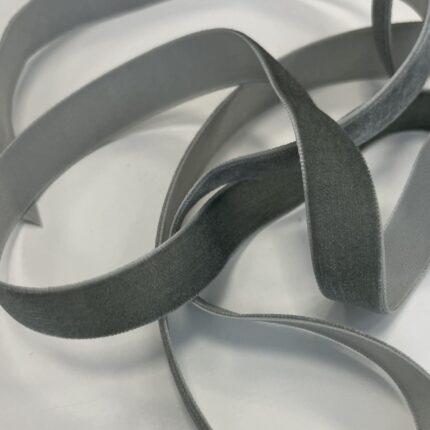 Dekoratyvinė veliūrinė juostelė, 16 mm, chaki