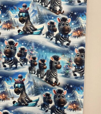 Kilpinis, skaitmeninės spaudos trikotažas Linksmi zebriukai