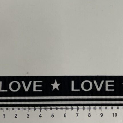 Dekoratyvinė juostelė, 25 mm LOVE