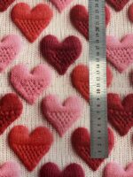 Kilpinis, skaitmeninės spaudos trikotažas Megztos širdelės