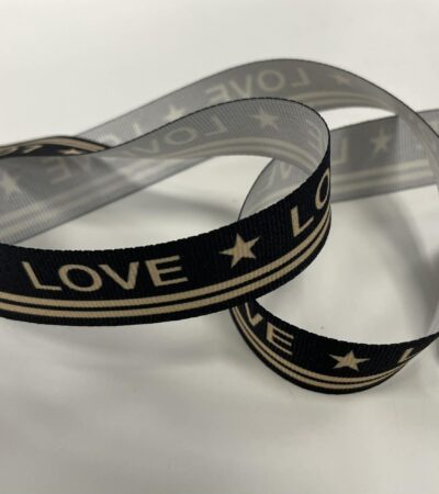 Dekoratyvinė juostelė, 25 mm LOVE