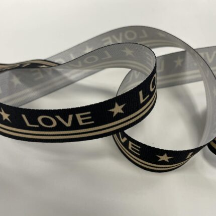 Dekoratyvinė juostelė, 25 mm LOVE