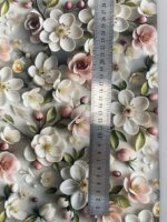 Kilpinis, skaitmeninės spaudos trikotažas Balti žiedai (2 nuotr.) — trikotažas | Trys Pelėdos