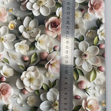 Kilpinis, skaitmeninės spaudos trikotažas Balti žiedai