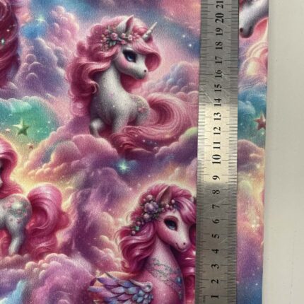 Kilpinis, skaitmeninės spaudos trikotažas Rožiniai vienaragiai