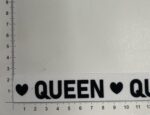 Dekoratyvinė juostelė, 25 mm QUEEN (2 nuotr.) — siuvimo juostelė | Trys Pelėdos