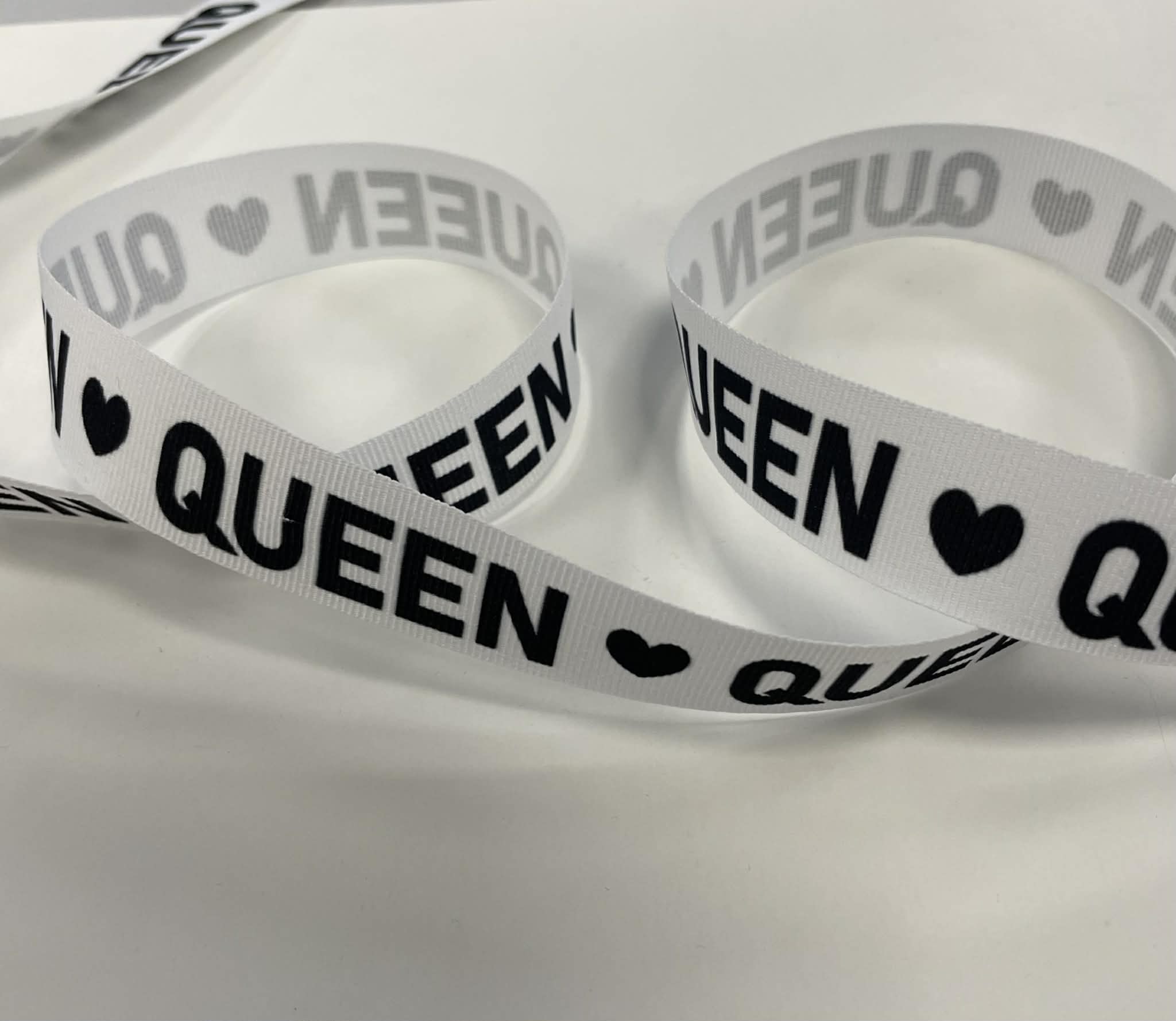 Dekoratyvinė juostelė, 25 mm QUEEN — siuvimo juostelė | Trys Pelėdos