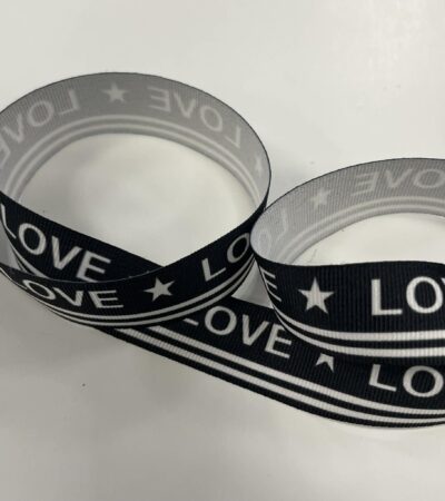 Dekoratyvinė juostelė, 25 mm LOVE