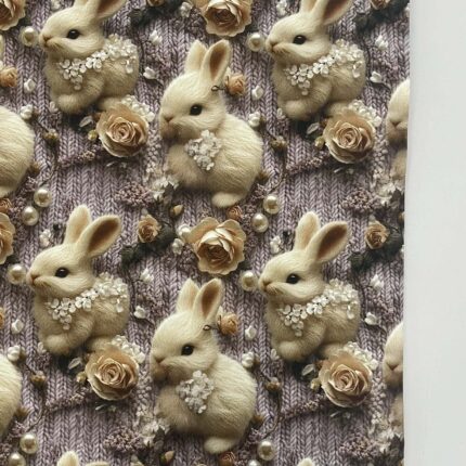 Kilpinis, skaitmeninės spaudos trikotažas Zuikučiai