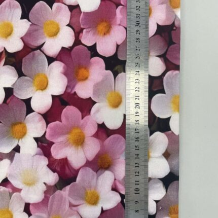 Kilpinis, skaitmeninės spaudos trikotažas Gėlių žiedai