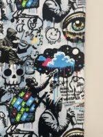 Kilpinis, skaitmeninės spaudos trikotažas Grafiti piešiniai — trikotažas | Trys Pelėdos