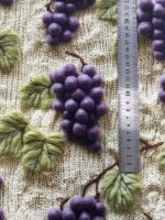 Kilpinis, skaitmeninės spaudos trikotažas Vynuogės (2 nuotr.) — trikotažas | Trys Pelėdos