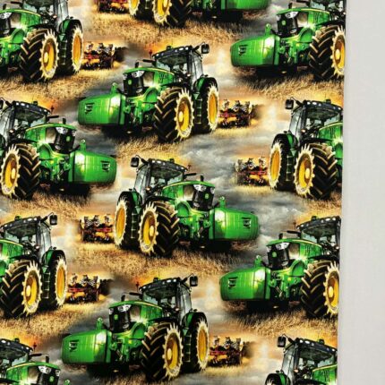 Kilpinis, skaitmeninės spaudos trikotažas Žali traktoriai