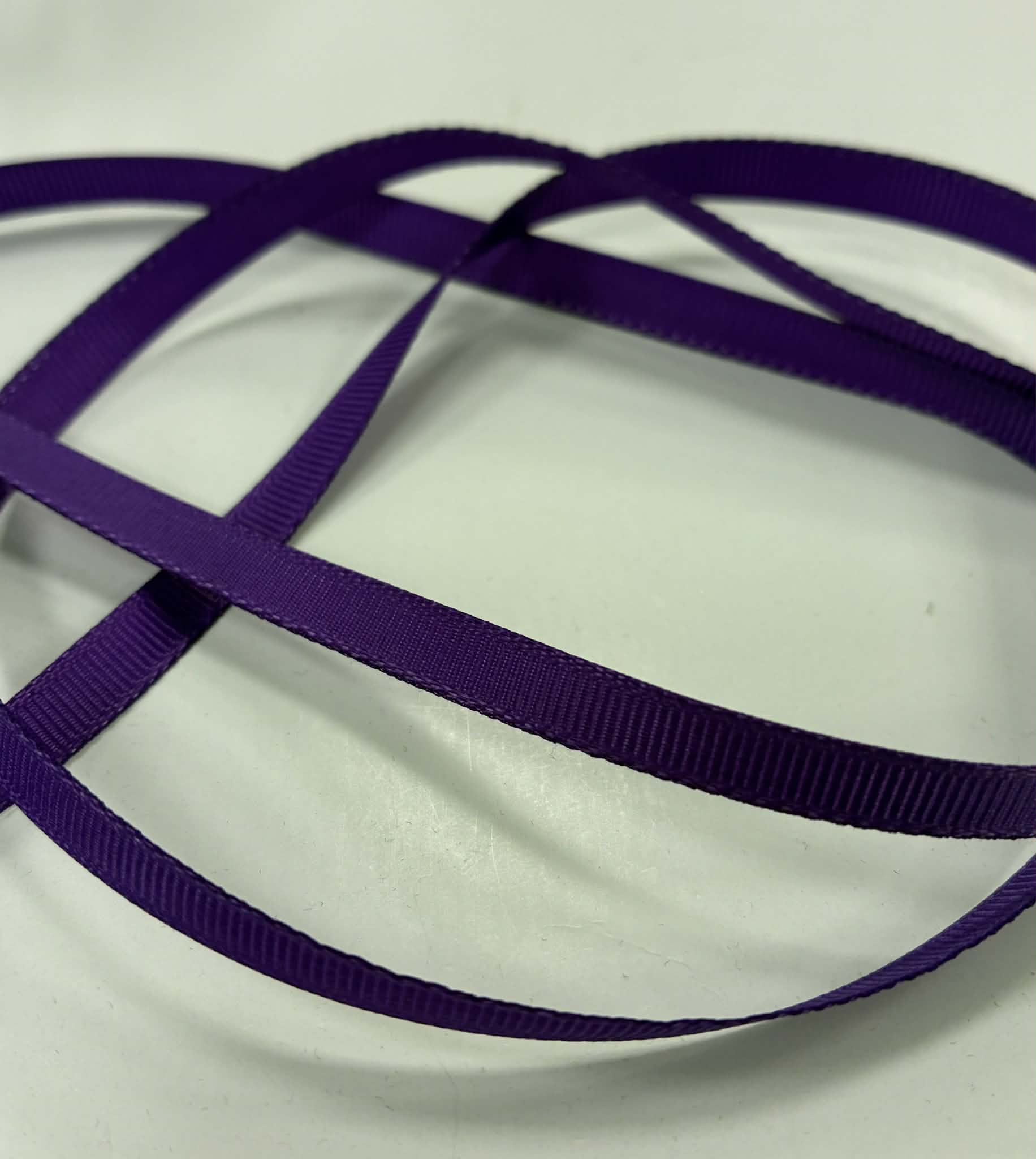 Grosgrain juostelė, 6 mm Violetinė 01 Grosgrain juostelė, 6 mm Violetinė 01