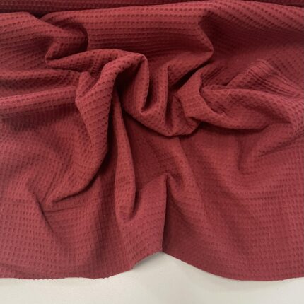 Vaflinis audinys, Šviesus bordo