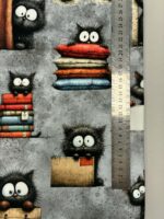 Kilpinis, skaitmeninės spaudos trikotažas Juodi katinukai