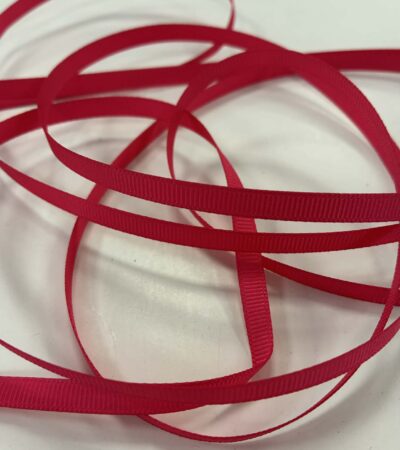 Grosgrain juostelė, 6 mm Raudona 23