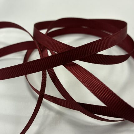 Grosgrain juostelė, 6 mm Bordo 04