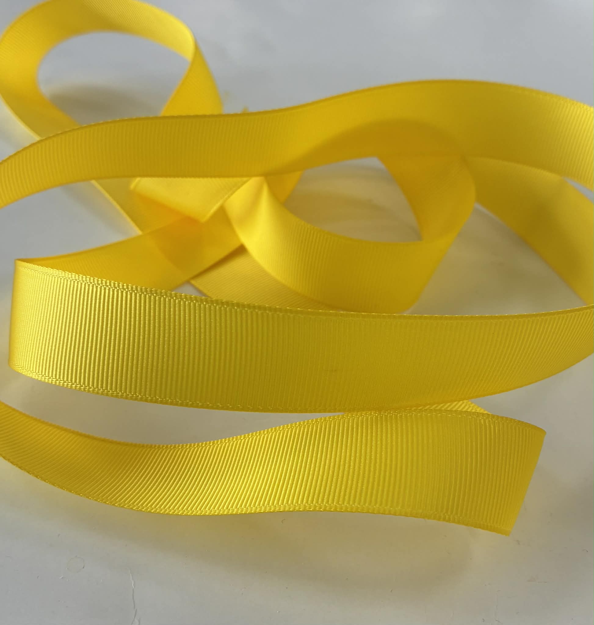 Grosgrain juostelė 22 mm, Geltona 05 Grosgrain juostelė 22 mm, Geltona 05