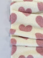 Teddy medžiaga Rožinės širdutės