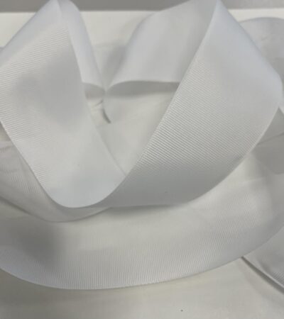 Grosgrain juostelė 50 mm, Balta