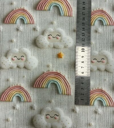 Kilpinis, skaitmeninės spaudos trikotažas Debesėliai