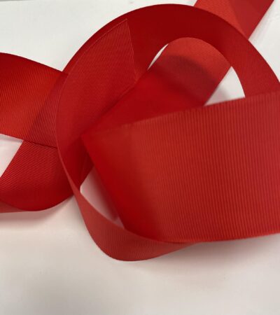 Grosgrain juostelė 50 mm, Raudona