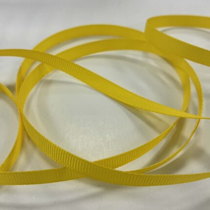 Grosgrain juostelė, 6 mm Geltona 05