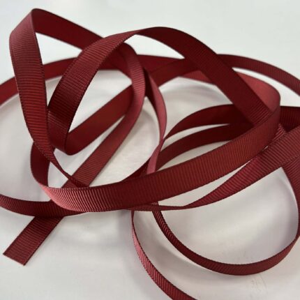 Grosgrain juostelė, 9 mm Bordo 04