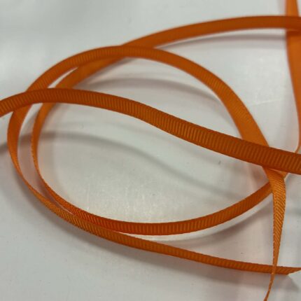 Grosgrain juostelė, 6 mm Oranžinė 02
