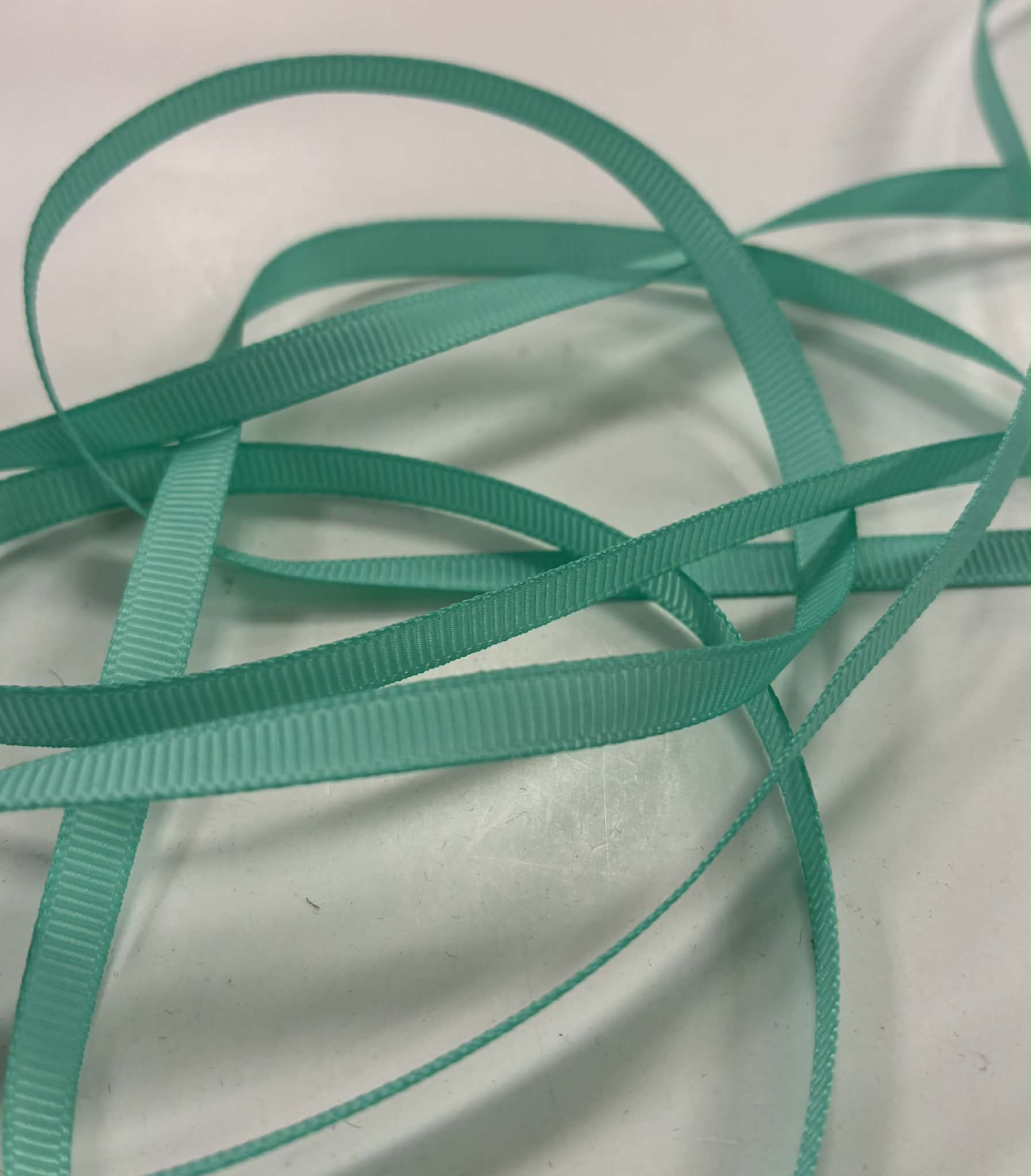 Grosgrain juostelė, 6 mm Mėtinė 11 Grosgrain juostelė, 6 mm Mėtinė 11