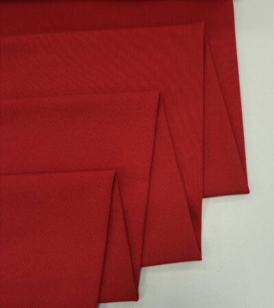 Plonesnis rib trikotažas RUBY RED