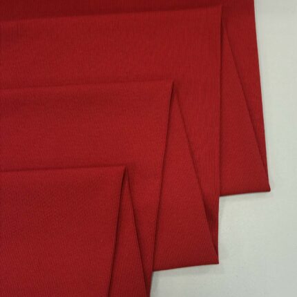 Plonesnis rib trikotažas RUBY RED