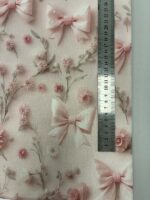 Kilpinis, skaitmeninės spaudos trikotažas Rožiniai kaspinėliai