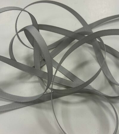 Grosgrain juostelė, 6 mm Sidabrinė 22