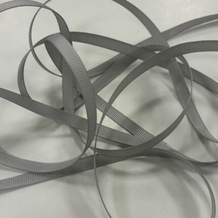 Grosgrain juostelė, 6 mm Sidabrinė 22