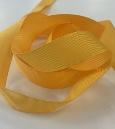 Grosgrain juostelė 22 mm, Geltona 50