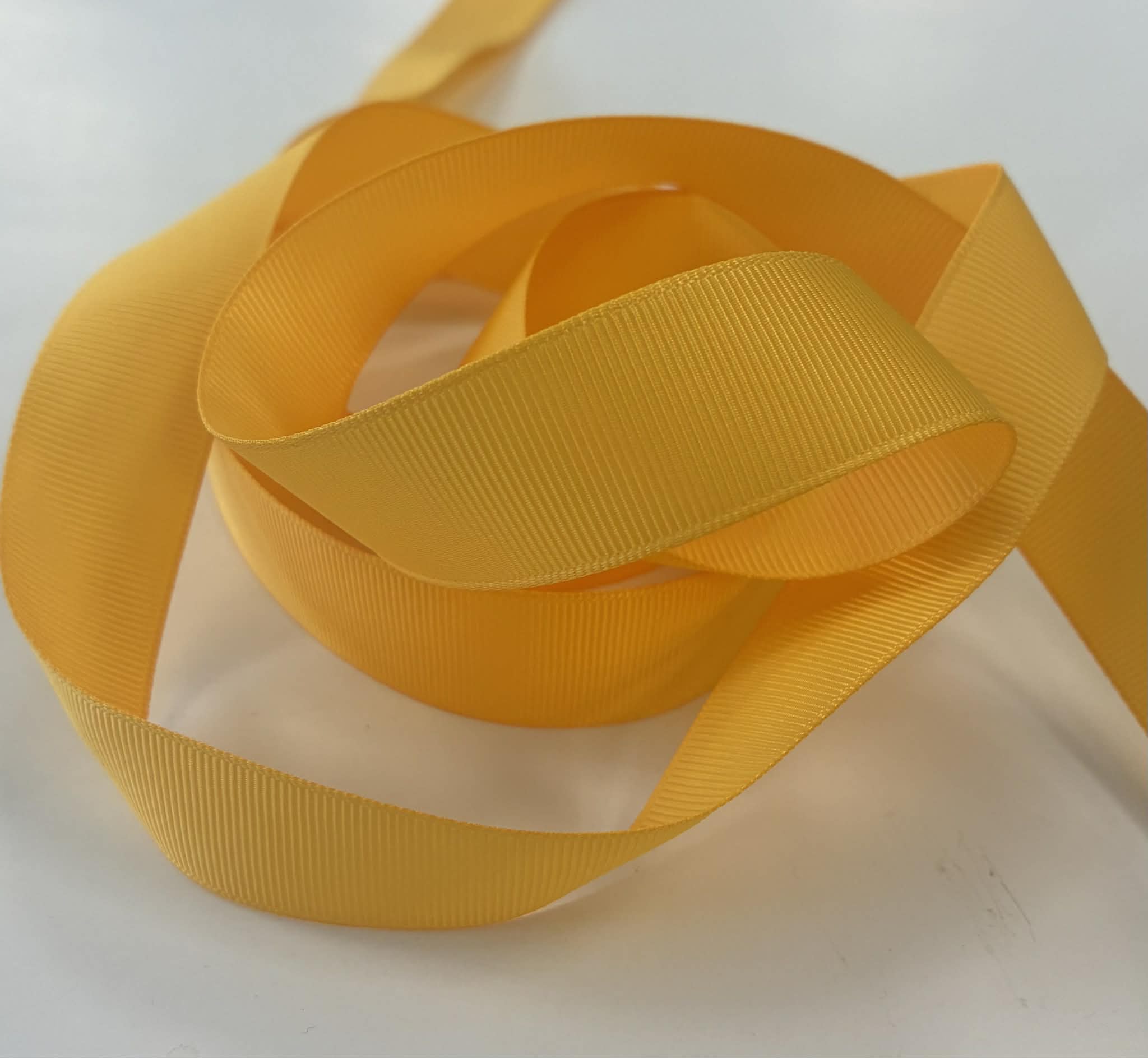 Grosgrain juostelė 22 mm, Geltona 50 Grosgrain juostelė 22 mm, Geltona 50